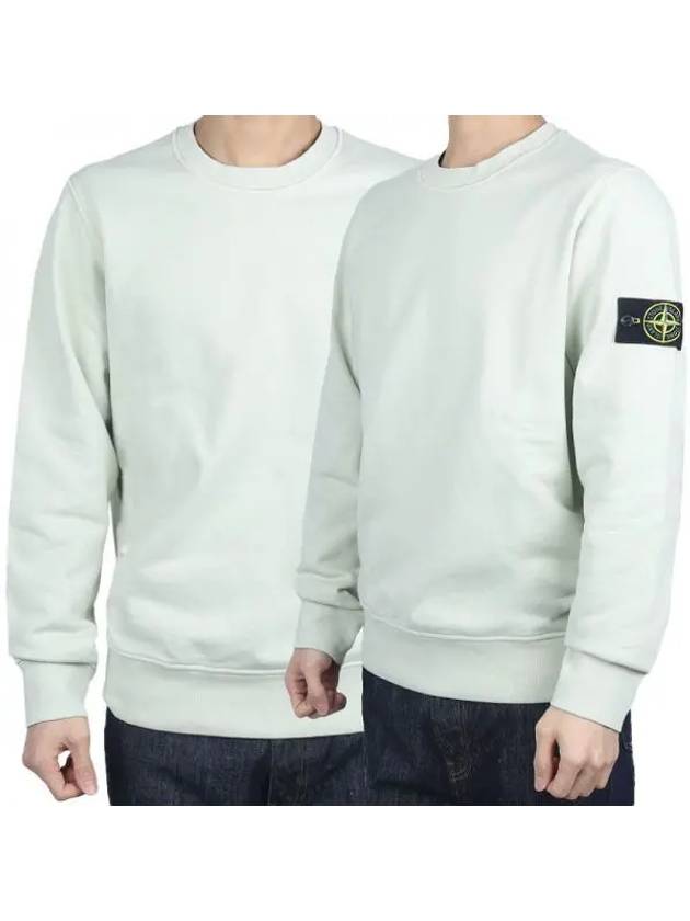 Wappen Patch Garment Dyed Sweatshirt Pistachio - STONE ISLAND - BALAAN 2