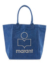 Yenky Embroidered Logo Large Shopper Tote Bag Blue - ISABEL MARANT - BALAAN 2