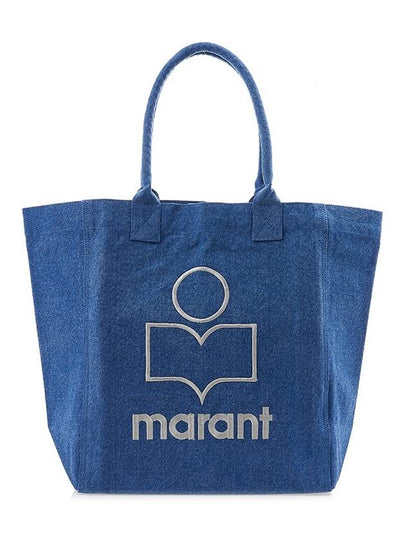 Yenky Embroidered Logo Large Shopper Tote Bag Blue - ISABEL MARANT - BALAAN 2