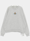 Embroidered Logo Cotton Sweatshirt Grey - VIVIENNE WESTWOOD - BALAAN 2