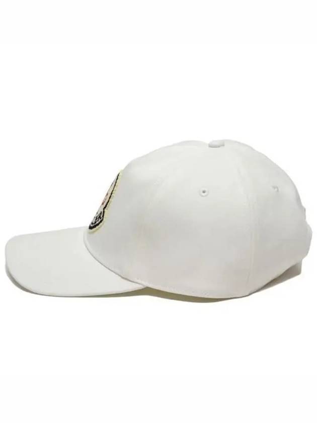 Logo Patch Ball Cap White - MONCLER - BALAAN 5