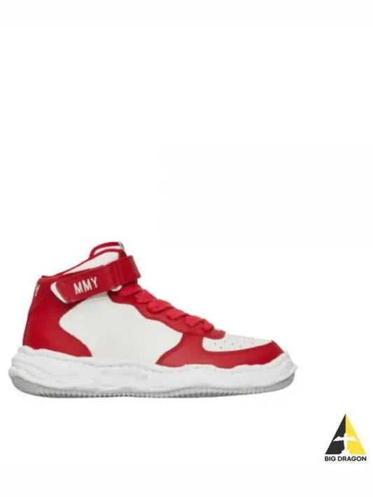 Wayne OG Sole High Top Sneakers Red White - MIHARA YASUHIRO - BALAAN 2