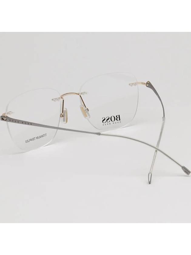 Hugo Boss titanium glasses frame BOSS1266C J5G ultra light rimless - HUGO BOSS - BALAAN 4