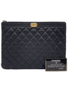 Women s A84406 Cavier Skin Boy Vintage Gold New Medium Clutch - CHANEL - BALAAN 10