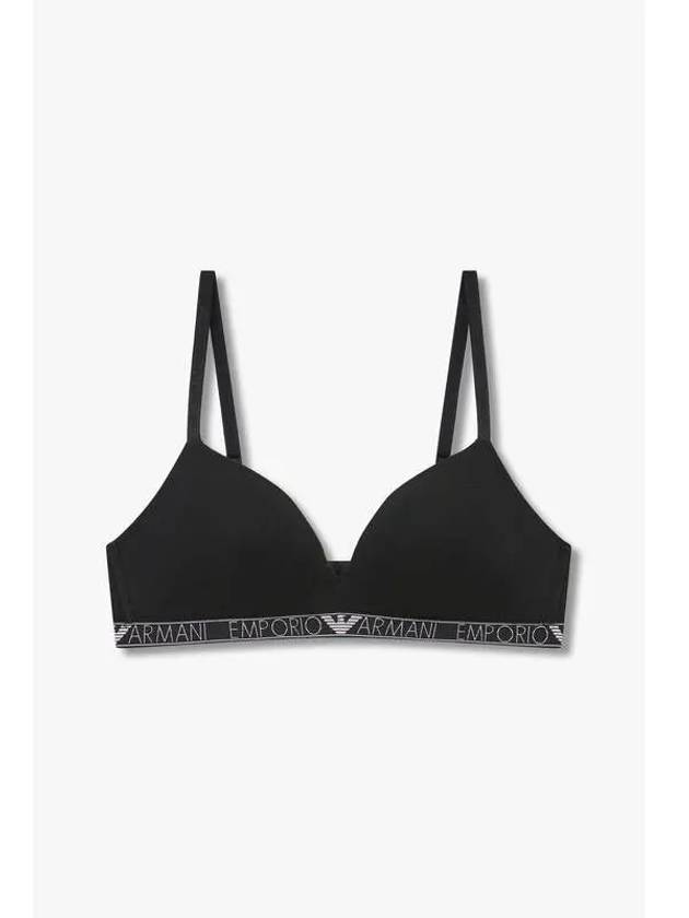 UNDERWEAR Women s Thin Logo Banding Triangle Bra Black - EMPORIO ARMANI - BALAAN 1