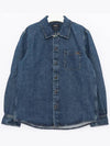 Vittorio Denim Oversized Shirt Blue - A.P.C. - BALAAN 4