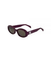 Eyewear Triomphe Acetate Sunglasses Aubergine - CELINE - BALAAN 2