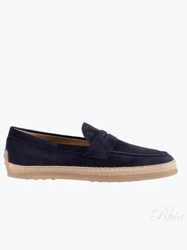 Flat Suede Loafers Blue - TOD'S - BALAAN 2