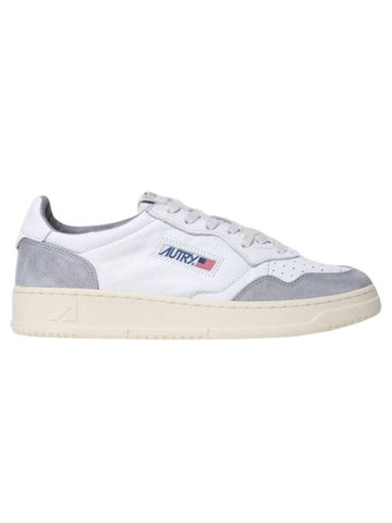 Medalist Leather Low-Top Sneakers Grey White - AUTRY - BALAAN 1