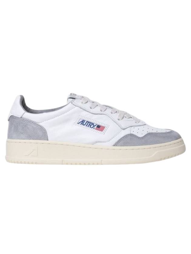 Medalist Leather Low-Top Sneakers Grey White - AUTRY - BALAAN 1