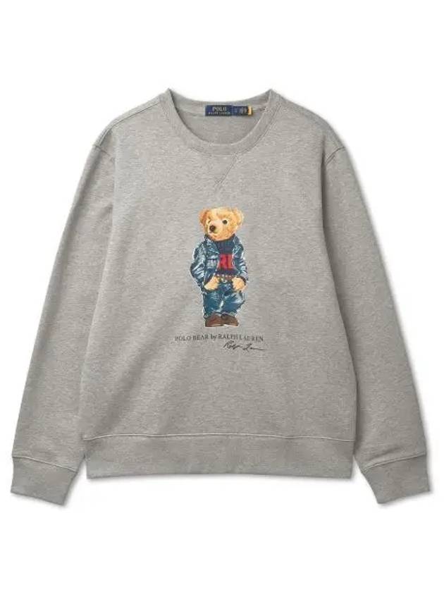 Polo Bear Fleece Sweatshirt Gray - POLO RALPH LAUREN - BALAAN 1