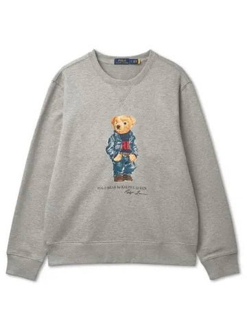 Polo Bear Fleece Sweatshirt Gray - POLO RALPH LAUREN - BALAAN 1