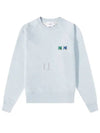 Double Monochrome Fox Head Patch Classic Sweatshirt Light Blue - MAISON KITSUNE - BALAAN 2