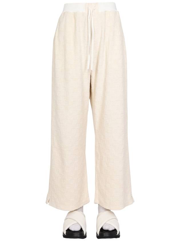 Women's Monogram Sweat Wide Pants White Asparagus - AMBUSH - BALAAN 2