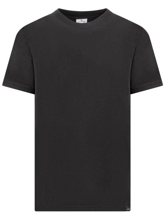 AC Short Sleeve T Shirt Black - COURREGES - BALAAN 2