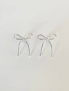 Bow Bow Earrings Silver - ELYONA - BALAAN 2