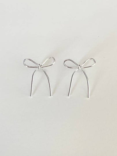 Bow Bow Earrings Silver - ELYONA - BALAAN 2