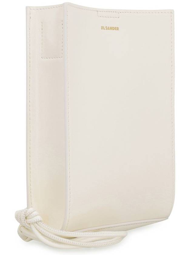 Tangle Smooth Leather Small Cross Bag White - JIL SANDER - BALAAN 3