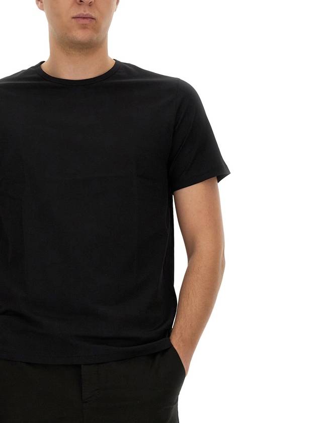 Precise Luxe Cotton Jersey Short Sleeve T-Shirt Black - THEORY - BALAAN 9