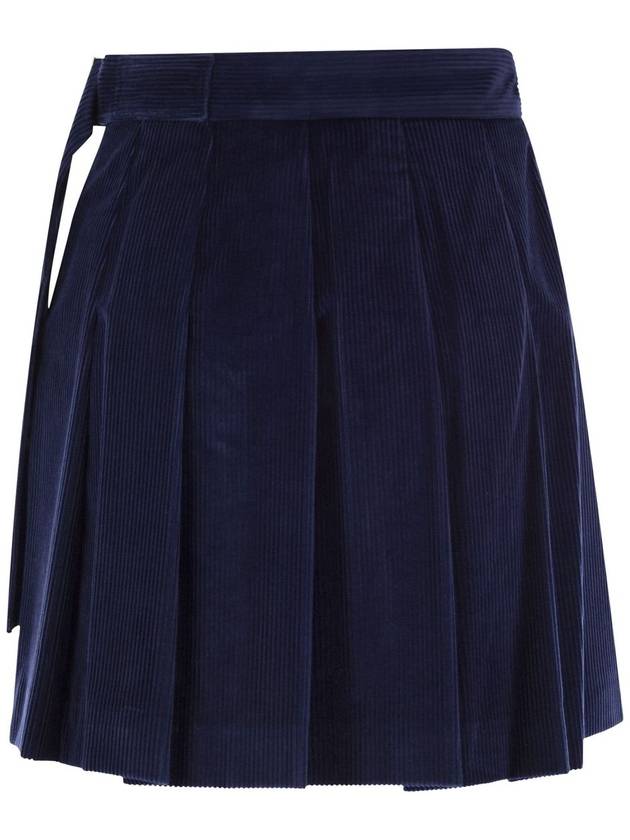 ZUCCA - Pleated velvet miniskirt - WEEKEND MAX MARA - BALAAN 2