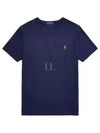 Embroidered Logo Pony Short Sleeve T-Shirt Navy - POLO RALPH LAUREN - BALAAN 2