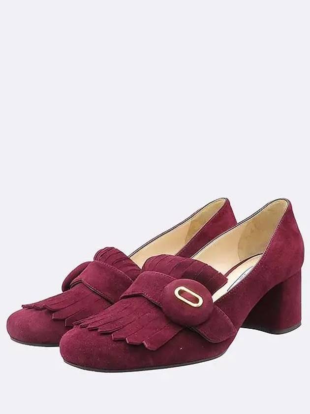 Smith Market used luxury goods burgundy shoes women s - PRADA - BALAAN 4