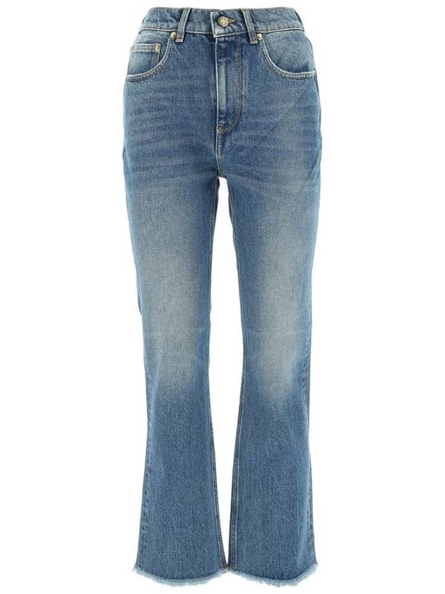 Crop Flared Jeans Blue - GOLDEN GOOSE - BALAAN 2