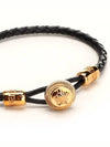 Medusa Biggie Leather Bracelet Black - VERSACE - BALAAN 6