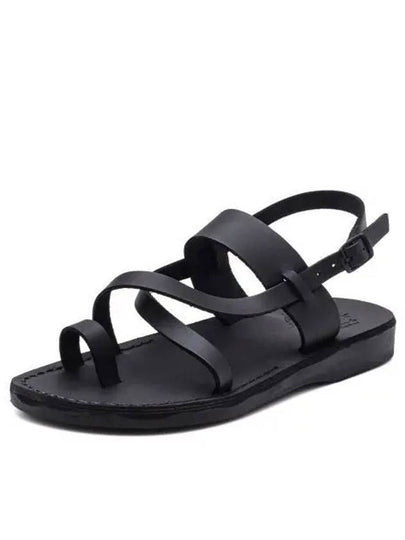 SANDALS NO 519 BETHANY BLACK Unisex - JERUSALEM - BALAAN 1