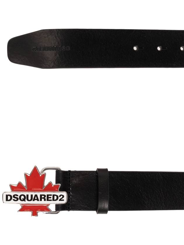 leather belt BEM0563 12900001 2124 BLACK - DSQUARED2 - BALAAN 5