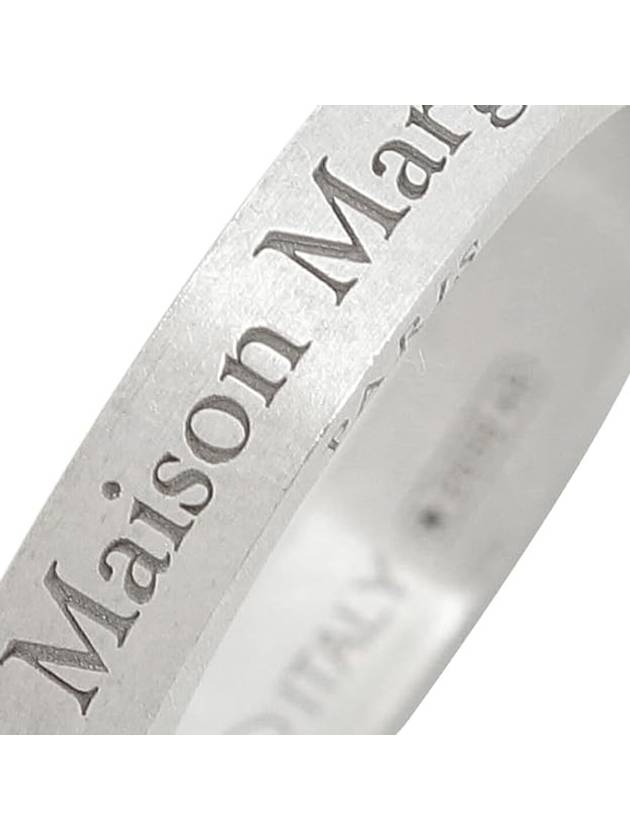 Engraving Logo Palladium Ring Silver - MAISON MARGIELA - BALAAN 6