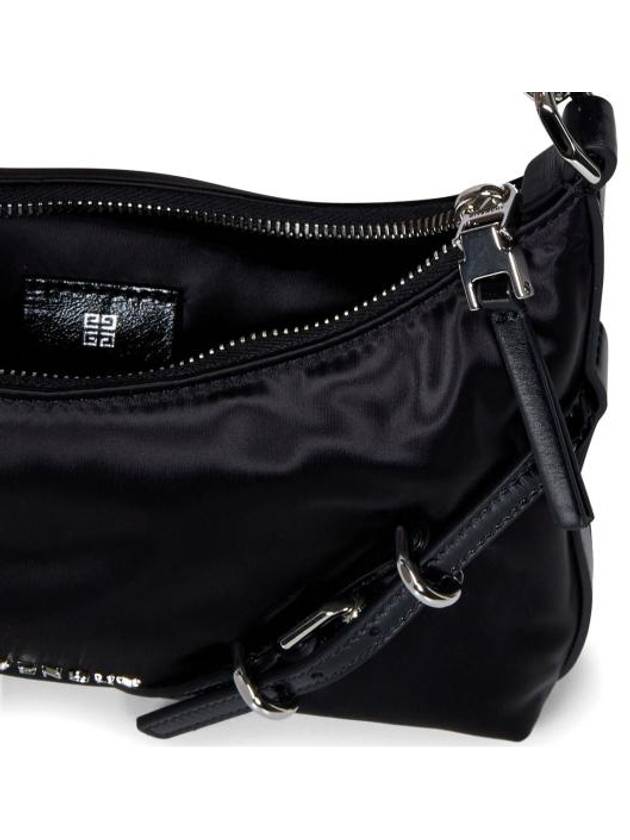 Voyou Party Nylon Satin Shoulder Bag Black - GIVENCHY - BALAAN 5