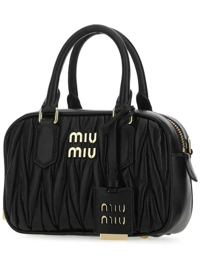 Matelasse Nappa Leather Tote Bag Black - MIU MIU - BALAAN 2