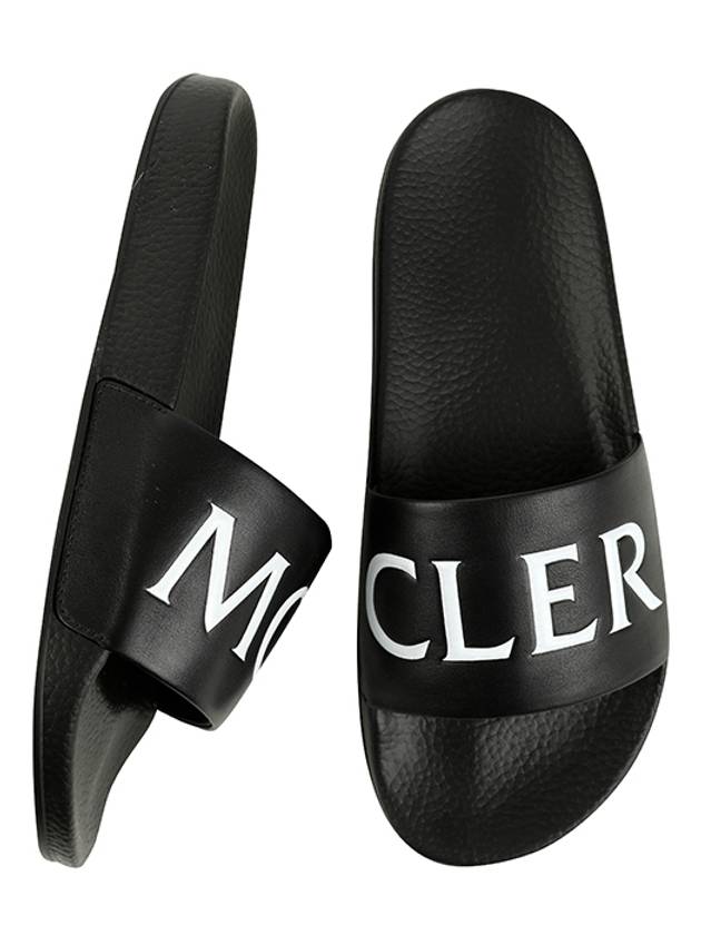 Logo Slippers Black - MONCLER - BALAAN 3