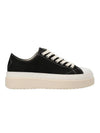 Austen Cotton Low Top Sneakers Black - ISABEL MARANT - BALAAN 1