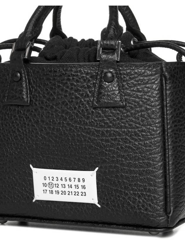 Horizontal Leather Shoulder Bag Black - MAISON MARGIELA - BALAAN 6