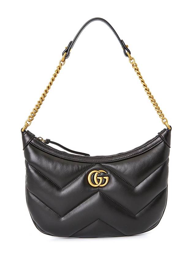 Marmont Small Leather Shoulder Bag Black - GUCCI - BALAAN 2