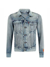 Trucker Denim Jacket Blue - HERON PRESTON - BALAAN 1