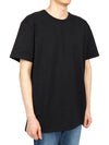 Back Graffiti Logo Short Sleeve T-Shirt Black - ALEXANDER MCQUEEN - BALAAN 4