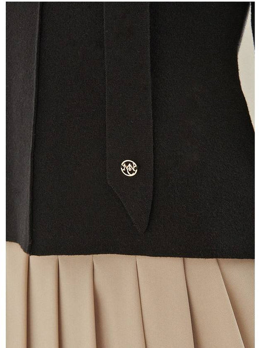 Harmonious tie set slit knit black - MICANE - BALAAN 2