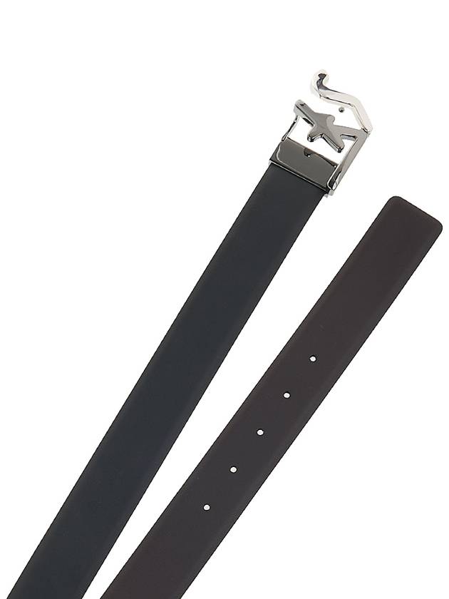 Ferragamo Men's SF Logo Reversible Belt 67 A251 NERO HICKORY 0734199 - SALVATORE FERRAGAMO - BALAAN 9