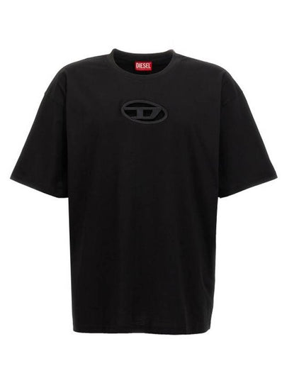 T Boxt OD Logo Cutout Short Sleeve T-Shirt Black - DIESEL - BALAAN 2