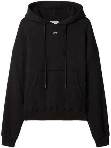 logo print cotton hood black - OFF WHITE - BALAAN 1