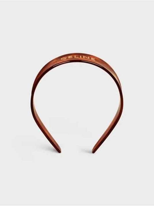 Logo Havana Hairband Brown - CELINE - BALAAN 2