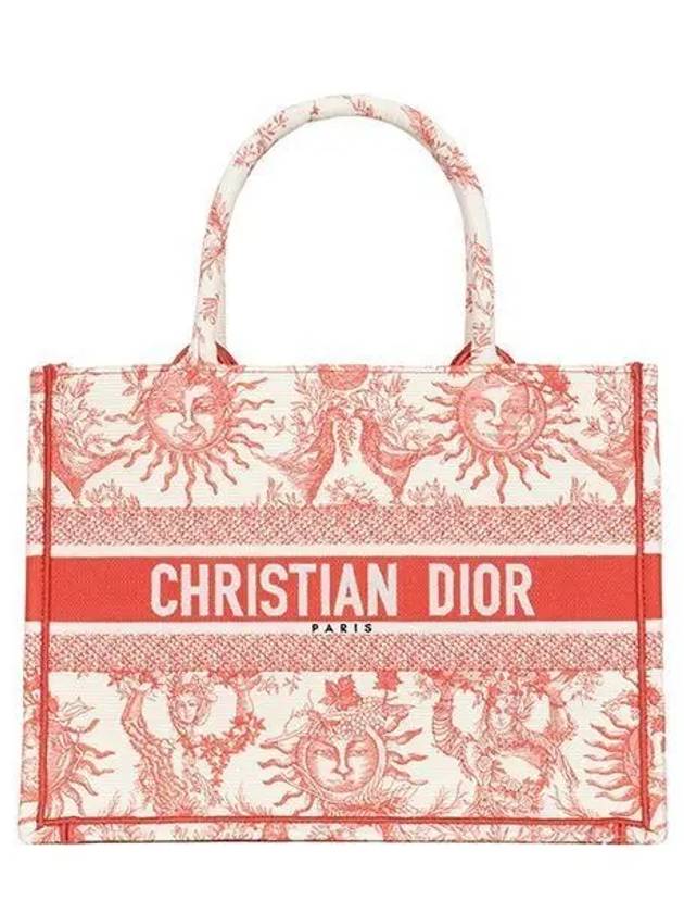 Dioriviera Book Medium Tote Bag Coral - DIOR - BALAAN 2