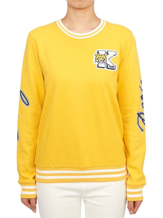 Kids Logo Knit Top Yellow - KENZO - BALAAN 2