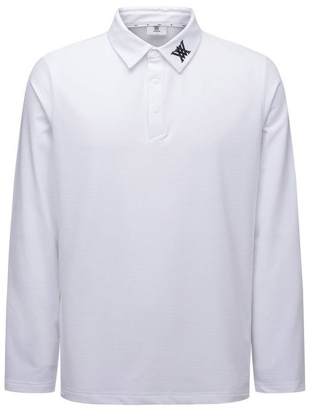 OFFICIAL MEN ESSENTIAL COLLARED LONG T SHIRT OW - ANEWGOLF - BALAAN 1