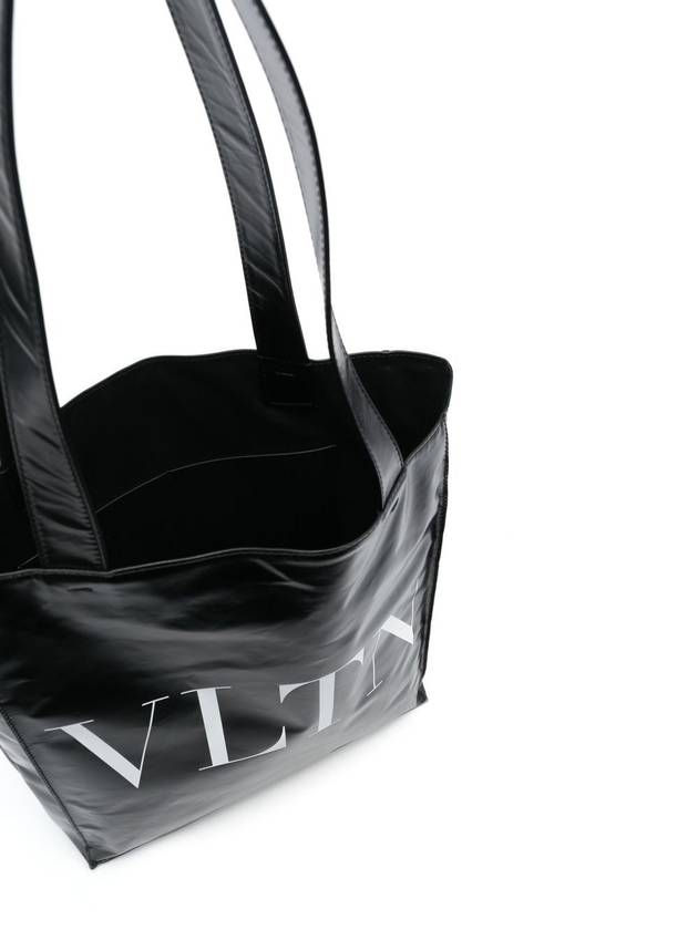 VLTN Printed Tote Bag Black - VALENTINO - BALAAN 4