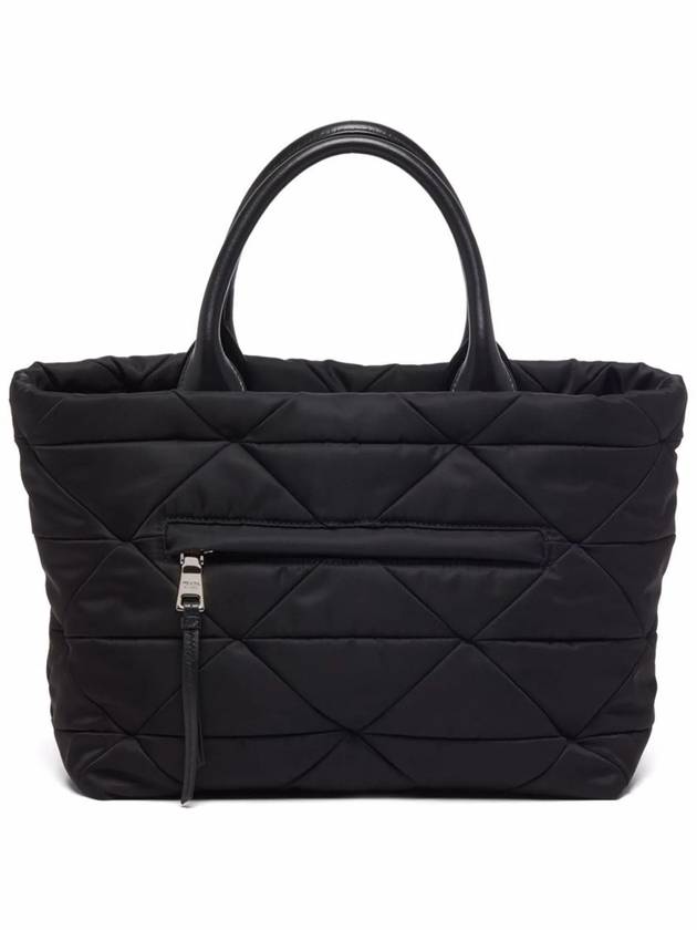 Small Re-Nylon Padded Tote Bag Black - PRADA - BALAAN 4