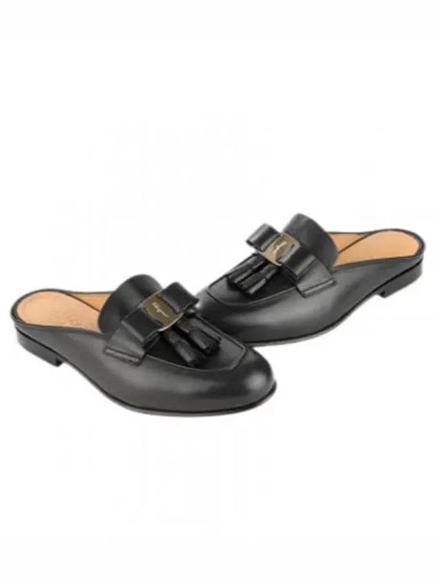 Ferragamo Vara Bow Women s Mule Slippers ONOFRIA NERO 0758462 - SALVATORE FERRAGAMO - BALAAN 1